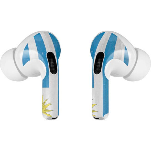 Uraguay Flag Distressed Apple AirPods Pro Skin